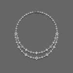 Luxury Flower Statement Diamond Necklace
