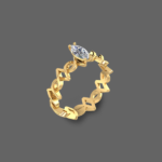 Stunning Marquise Cut Solitaire Ring
