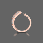 Forevermark Two Tone Open Cuff Diamond Band