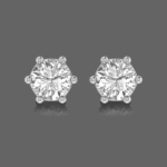 Subtle Diamond Stud Earrings