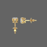 0.75 Ct Lab-Grown Oval Diamond Solitaire Stud Earrings