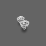 1.2ct Halo Oval Cut Lab-Grown Diamond Earrings