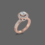 Aurora Blossom Diamond Engagement Ring