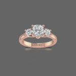 Opulent Mirage Three Stone Ring