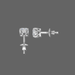 0.75 Ct Lab-Grown Oval Diamond Solitaire Stud Earrings