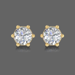 Subtle Diamond Stud Earrings