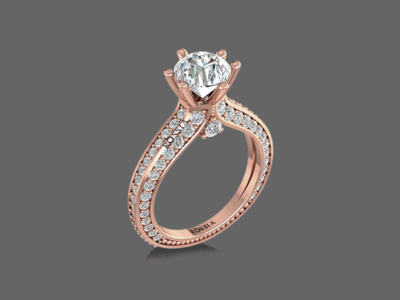 Pellucid Clover Engagement Ring