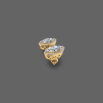 Marquise 1.2 Ct Lab Grown Diamond Halo Stud Earrings