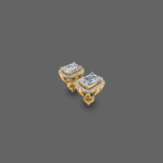 0.75ct Emerald Halo Lab Diamond Studs