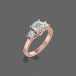 Opulent Mirage Three Stone Ring
