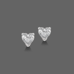 0.75 ct Heart Lab Diamond Stud Earrings