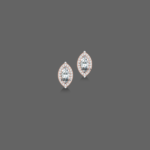 Classic 1ct Marquise Halo Lab Diamond Earrings
