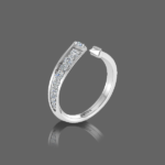 Forevermark Two Tone Open Cuff Diamond Band