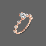 Gracious Bar Solitaire Ring