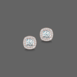 1.2ct Cushion Halo Cut Lab-Grown Diamond Earrings