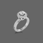 Aurora Blossom Diamond Engagement Ring