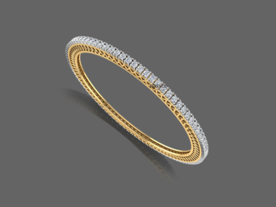 Dainty Diamond Bangle