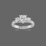 Opulent Mirage Three Stone Ring
