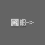 1.2ct Princess Halo Lab Diamond Earrings