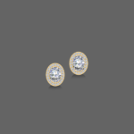 1.2ct Halo Oval Cut Lab-Grown Diamond Earrings