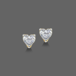 0.75 ct Heart Lab Diamond Stud Earrings