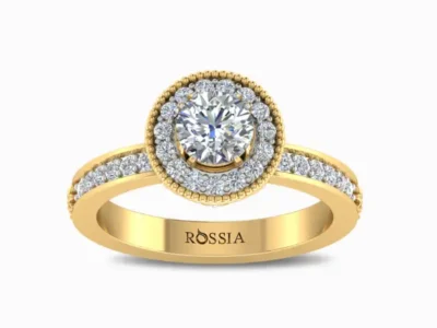 Aurora-Blossom-Lab-Grown-Diamond-Engagement-Ring-Yellow-Gold-Front-View