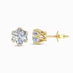 0.75 CT Round Lab Diamond Solitaire Studs