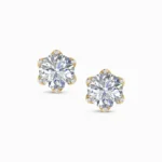 0.75 CT Round Lab Diamond Solitaire Studs