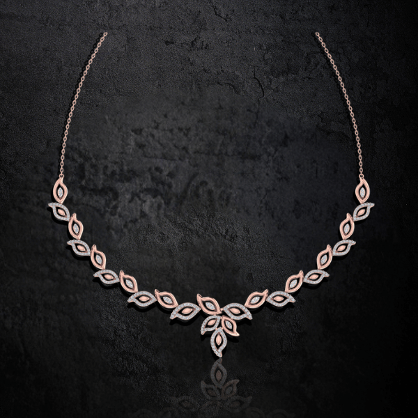 Chic-Leaf-Diamond-Necklace