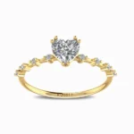 Cristina-Quad-Natural-Solitaire-Ring-Yellow-Gold-Front-View