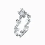 Elegant-Heart-Natural-Diamond-Ring-White-Gold-Side-View