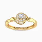 Enticing-Natural-Diamond-Women-Ring-Yellow-Gold-Front-View
