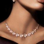 Floral-women-Diamond-Necklace-model-shoot