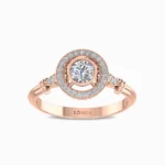 Forever-Shine-Natural-Diamond-Engagement-Ring-Rose-Gold-Front-View