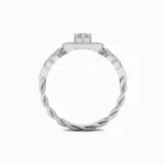 Lover's Embrace Diamond Engagement Ring - Image 9