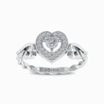 Lover's Embrace Diamond Engagement Ring - Image 3