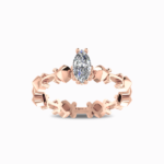 Marquise Cut Natural Diamond Solitaire Ring