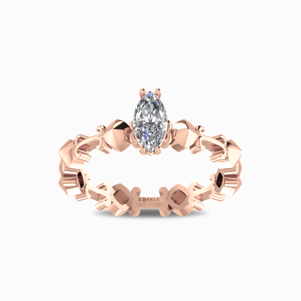 Marquise Cut Natural Diamond Solitaire Ring