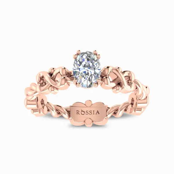 Natural-Diamond-Samara-Solitaire-Ring-Rose-Gold-Front-View Samara Solitaire Ring