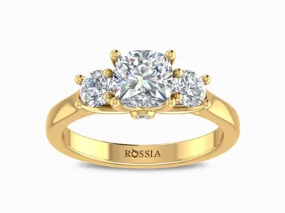 Three Stone Natural Diamond Ring