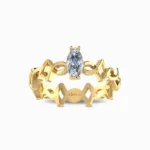 Marquise Cut Natural Diamond Solitaire Ring
