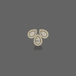 Three Leaf Diamond Mangalsutra Pendant