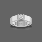 Glimmer Solitaire Men's Ring
