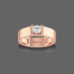 Glimmer Solitaire Men's Ring