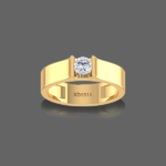 Glimmer Solitaire Men's Ring