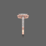 0.75 ct Marquise Halo Solitaire Ring