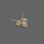 Three Leaf Diamond Mangalsutra Pendant
