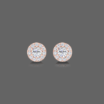 Pretty Halo Diamond Studs