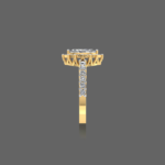 0.75 ct Marquise Halo Solitaire Ring