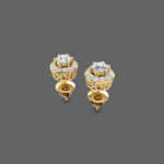Pretty Halo Diamond Studs